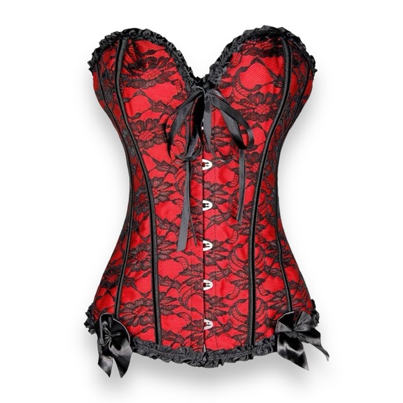 Other - NWT Burlesque Bustier Lace Up Lace Corset XL